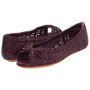 The Frye Company - Malorie Woven Peep Toe Flat